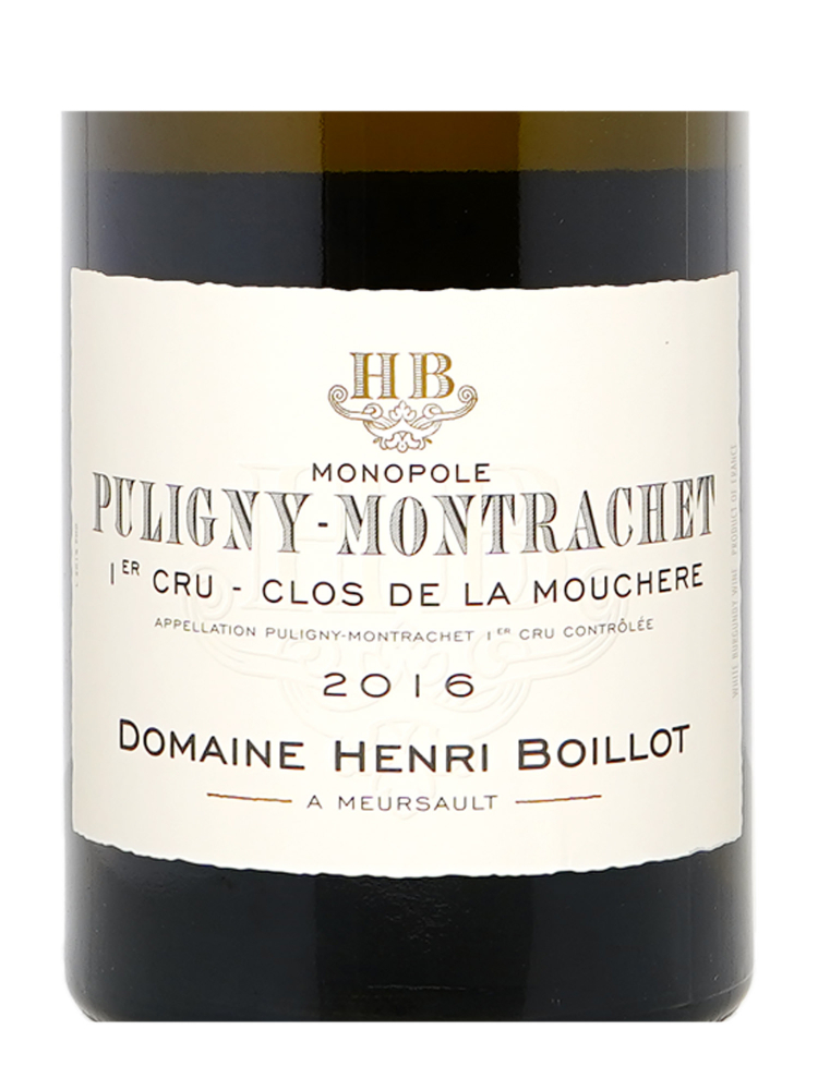 Henri Boillot Puligny Montrachet Clos de la Mouchere 1er Cru 2016