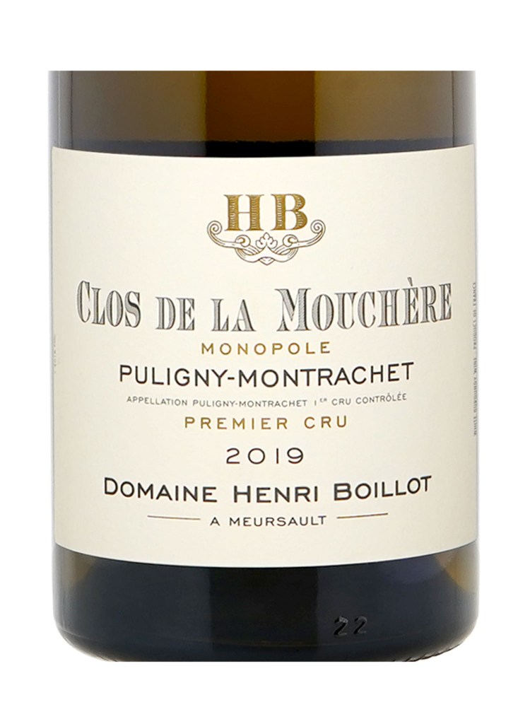 Henri Boillot Puligny Montrachet Clos de la Mouchere 1er Cru 2019