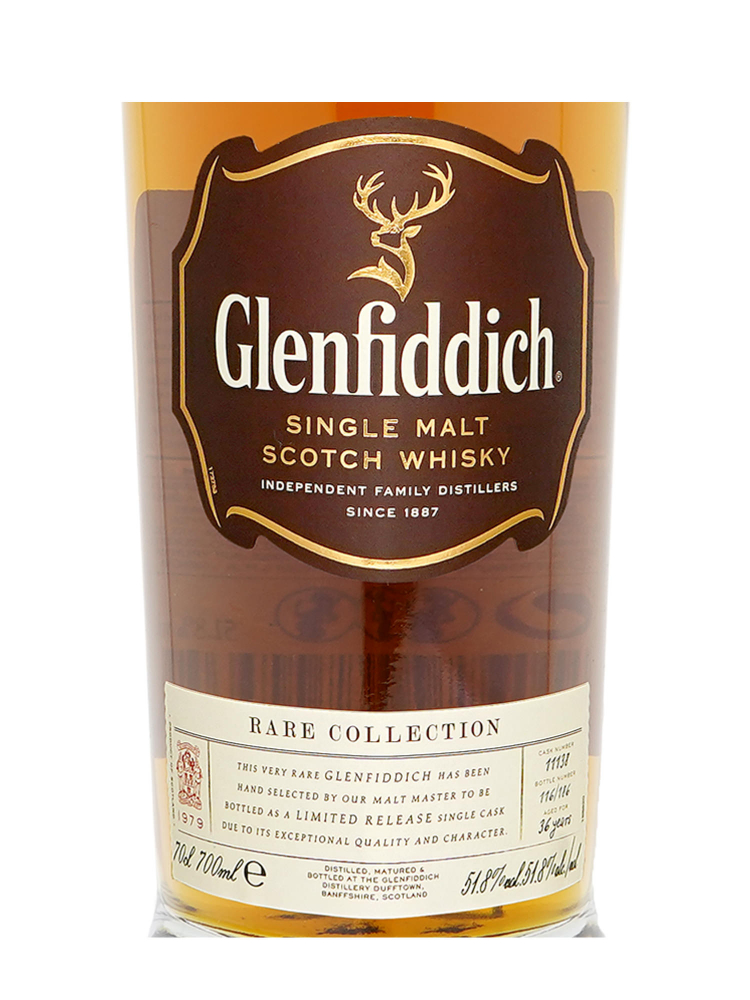 Glenfiddich 1979 36 Year Old Cask 11138 Rare Collection Single Malt Scotch Whisky 700ml w/box