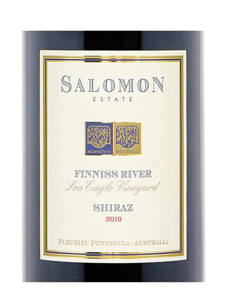 Salomon Estate Finniss River Shiraz Sea Eagle Vineyard 2010