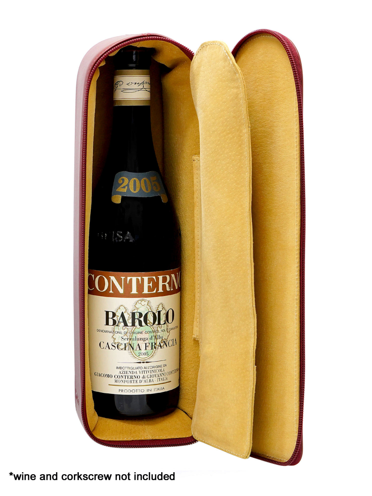 Huskies Wine Bag Single Nappa Burgundy