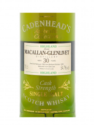 Macallan Glenlivet 1963 30 Year Old Cadenhead's Cask Strength (Bottled 1993) Single Malt 700ml w/box