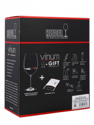 Riedel Glass Vinum Bordeaux FREE Microfibre Cloth 6416/0-POL (set of 2)