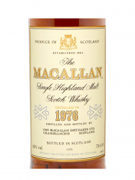 Macallan 1976 18 Year Old Sherry Oak (Bottled 1995) Single Malt 700ml w/box