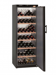 Liebherr-Barrique Wkb 4611 195bots Free Standing, Solid Door, Black c/w 6bot Wines