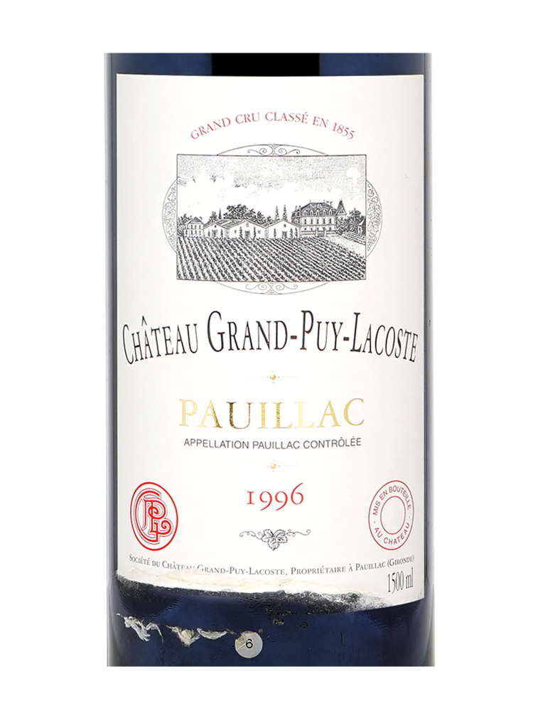 Ch.Grand Puy Lacoste 1996 1500ml (Scuffed Label)