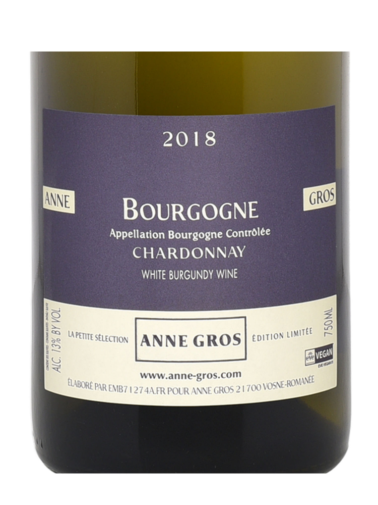 Anne Gros Bourgogne Blanc Les Petite Selection Limitee Edition 2018