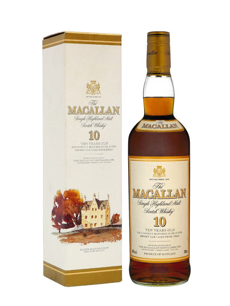 Macallan  10 Year Old Sherry Oak Single Malt (Old Bottling) 700ml w/box