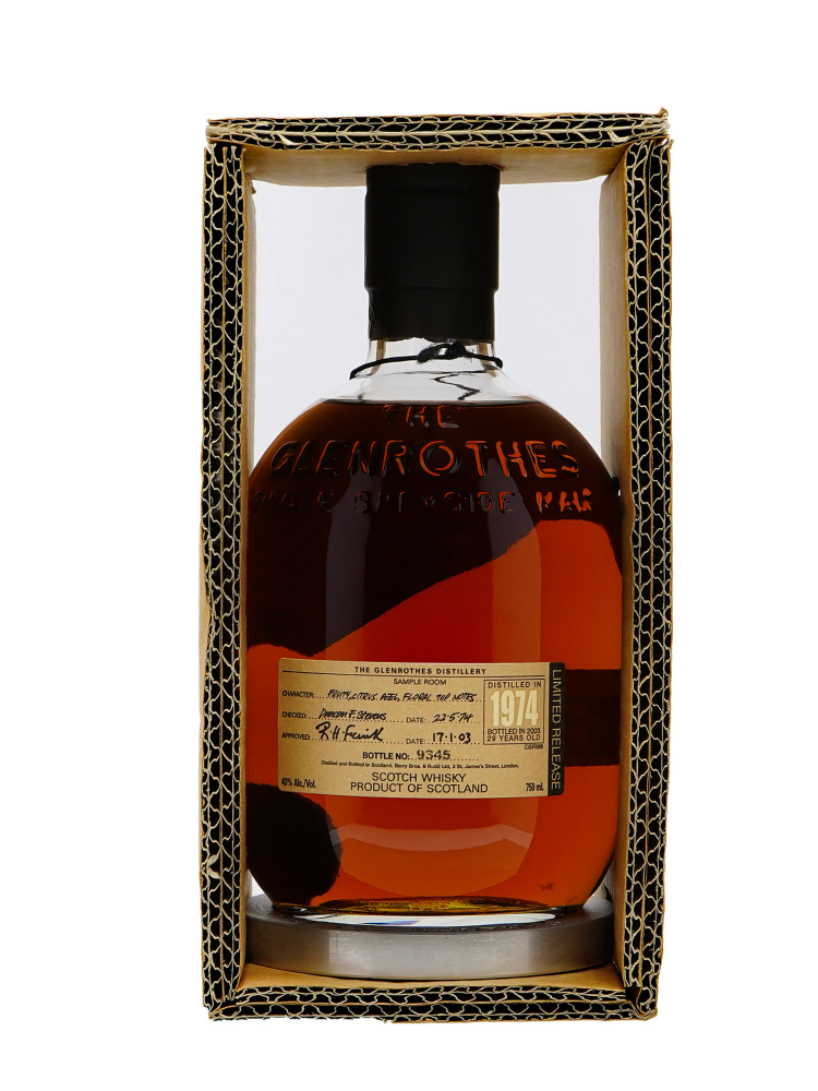 Glenrothes 1974 29 Year Old Bottled 2003 Single Malt Whisky 750ml w/box