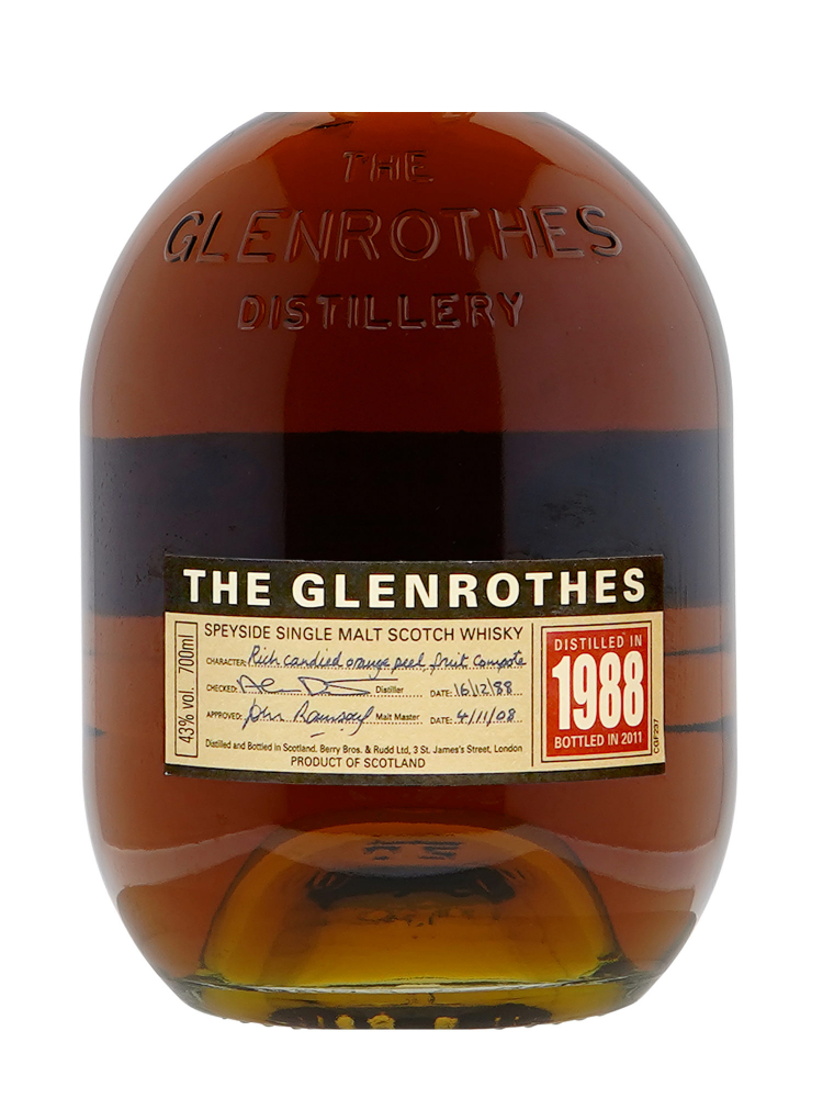 Glenrothes 1988 Bottled 2011 Single Malt Whisky 700ml w/box