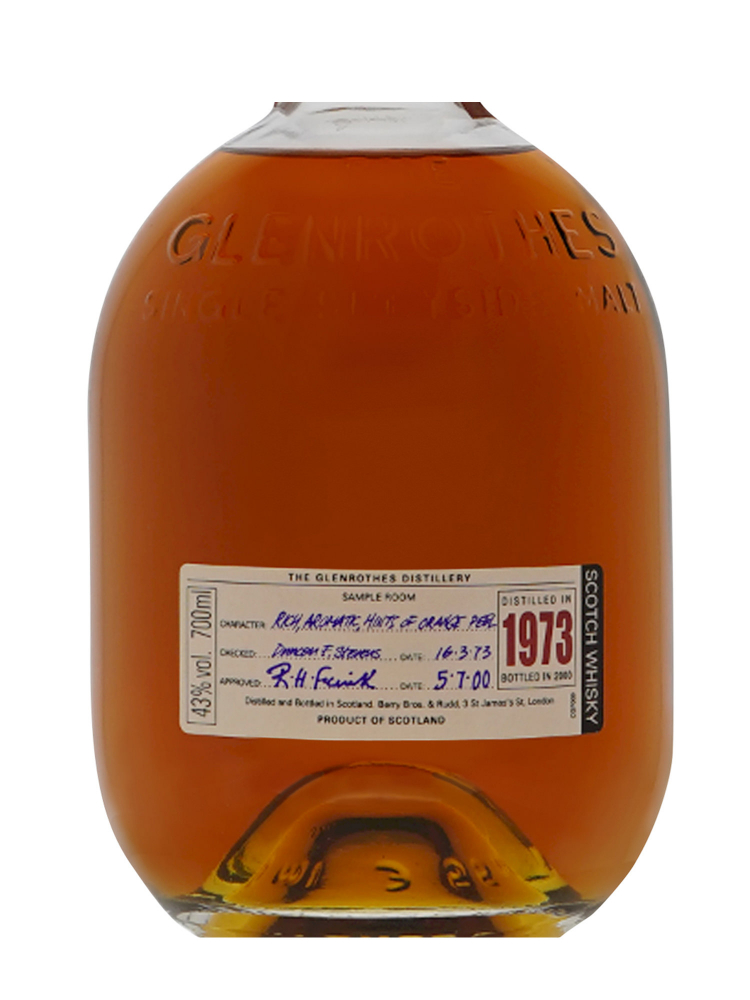 Glenrothes 1973 Bottled 2000 Single Malt Whisky 700ml w/box