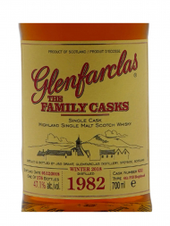 Glenfarclas Family Cask 1982 36 Year Old Cask 632 W18 4th Fill Hogshead bottled 2018 w/box 700ml