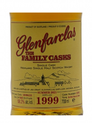 Glenfarclas Family Cask 1999 22 Year Old Cask 1202 S21 Refill Sherry Butt bottled 2021 w/box 700ml