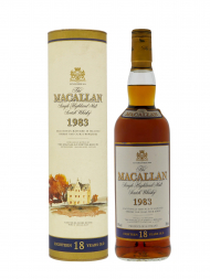 麦卡伦 1983 年装瓶 18 年雪莉桶单一麦芽威士忌700ml（圆盒装）