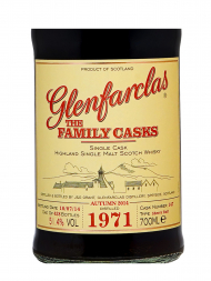 Glenfarclas Family Cask 1971 43 Year Old Cask 147 A14 Sherry Butt Single Malt 700ml w/box