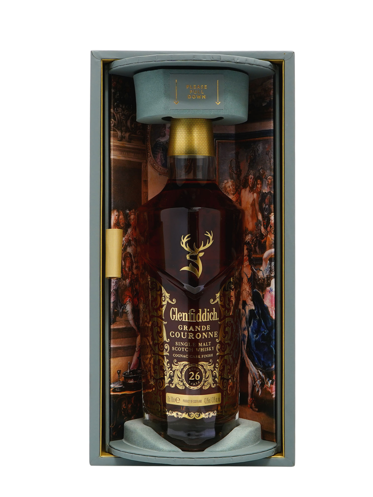 Glenfiddich 26 Year Old Grand Couronne Cognac Cask Finish Single Malt Scotch Whisky 700ml w/box