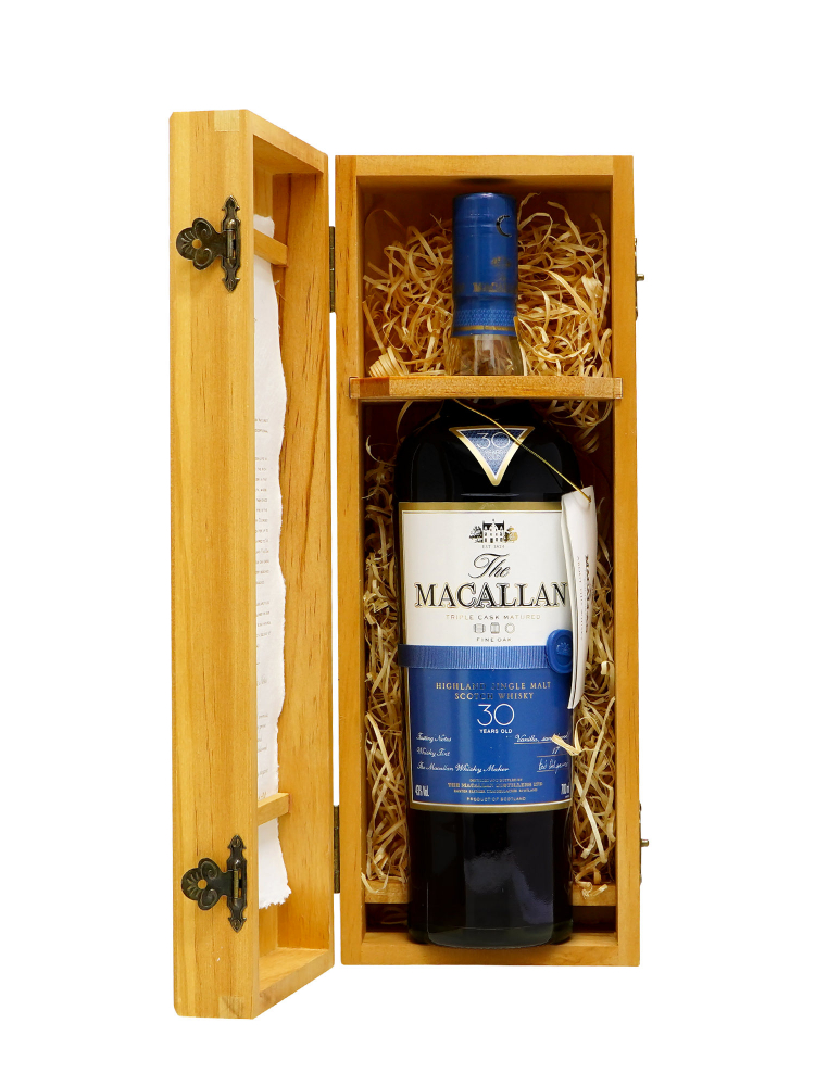 Macallan  30 Year Old Fine Oak (Triple Cask Matured) Single Malt 700ml w/wooden box