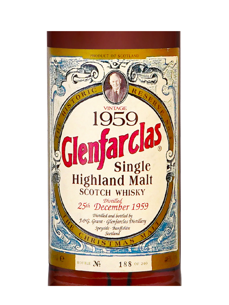 Glenfarclas 1959 42 Year Old Historic Reserve No.4 Sherry Hogshead (Bottled 2002) 700ml Gift Set