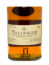 Talisker  30 Year Old Limited Edition (Bottled 2007) Single Malt Whisky 700ml w/box