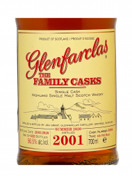 Glenfarclas Family Cask 2001 19 Year Old Cask 3384 S20 4th Fill Sherry Butt bottled 2020 700ml w/box