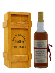 麦卡伦 1950 年份手写酒标红色丝带单一麦芽威士忌 750ml (木盒装)