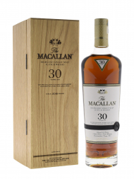 Macallan  30 Year Old Sherry Oak Annual Release 2018 Single Malt w/Wooden Box 700ml