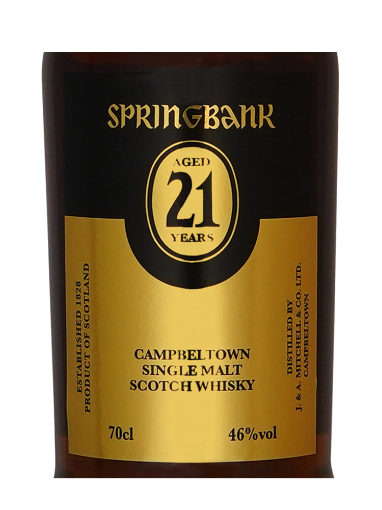 Springbank 21 Year Old Release 2019 Single Malt Whisky 700ml w/box
