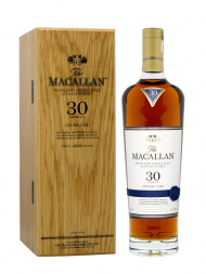 麦卡伦 30 年陈酿 2021 年度发布双桶单一麦芽威士忌（木盒装）700ml