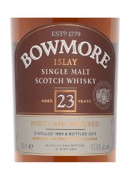 Bowmore 1989 23 Year Old Port Cask Matured Single Malt Scotch Whisky 700ml w/box